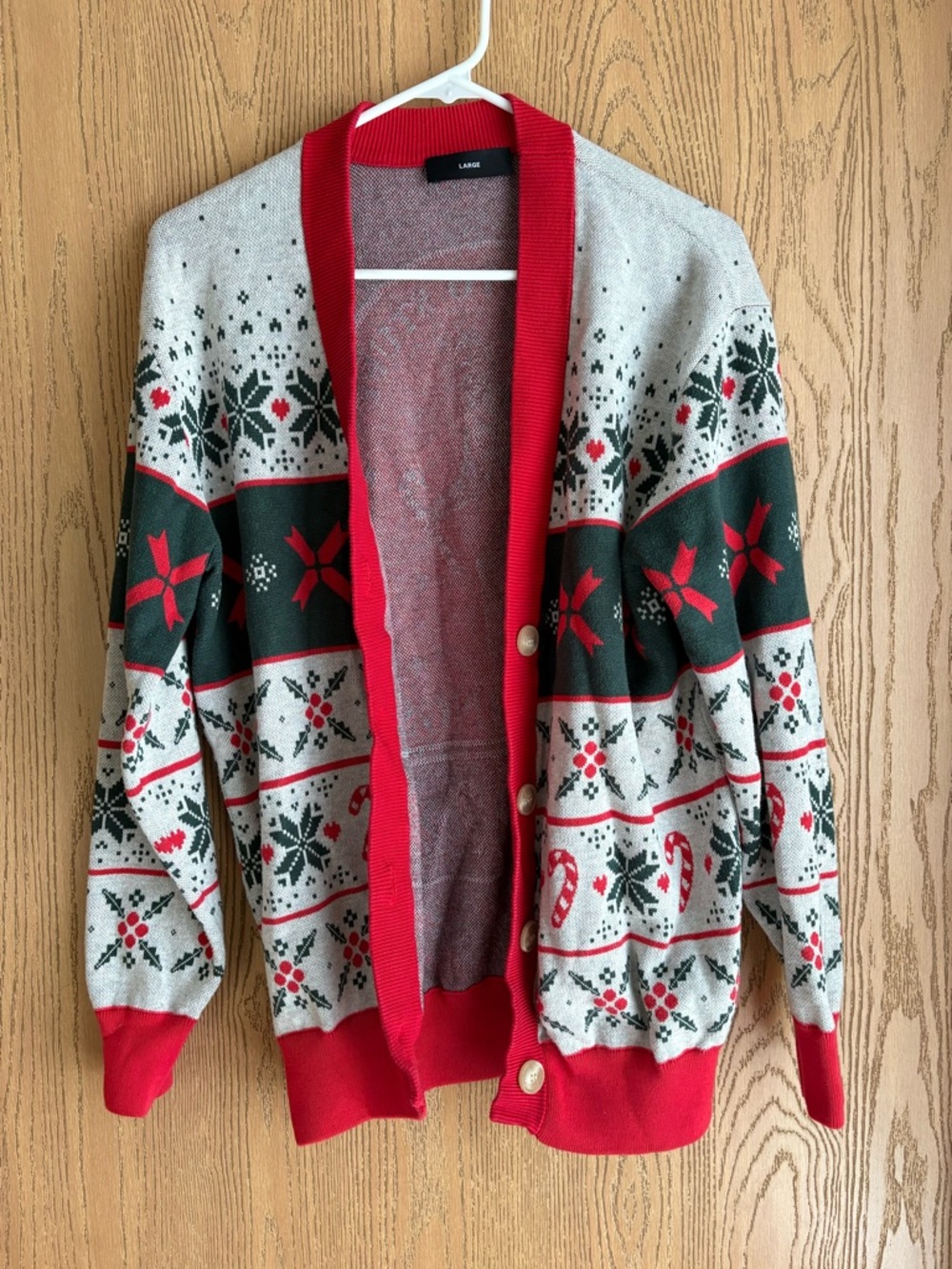 Men's Holiday Fair Isle Cardigan Sweater -Basement Yard/Santagato studios